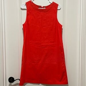 🔥 Vibrant Red Heyton Sz Medium Sleeveless Mini Dress Lace Up Pleat Resortwear